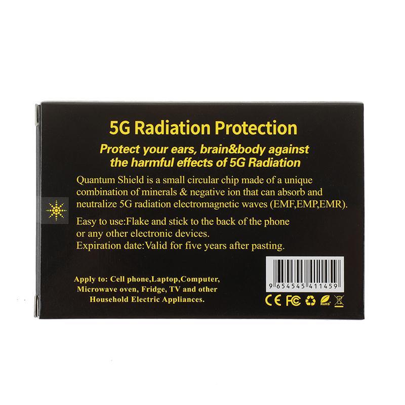Quantum Anti Radiation Shield 5G EMF Protection - Phones Laptops - 6 Stickers UK