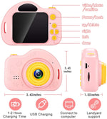 Kids Camera Vatenic - IPS Screen - Video Photo Capture Built in Battery - SD Card - 2 Colours